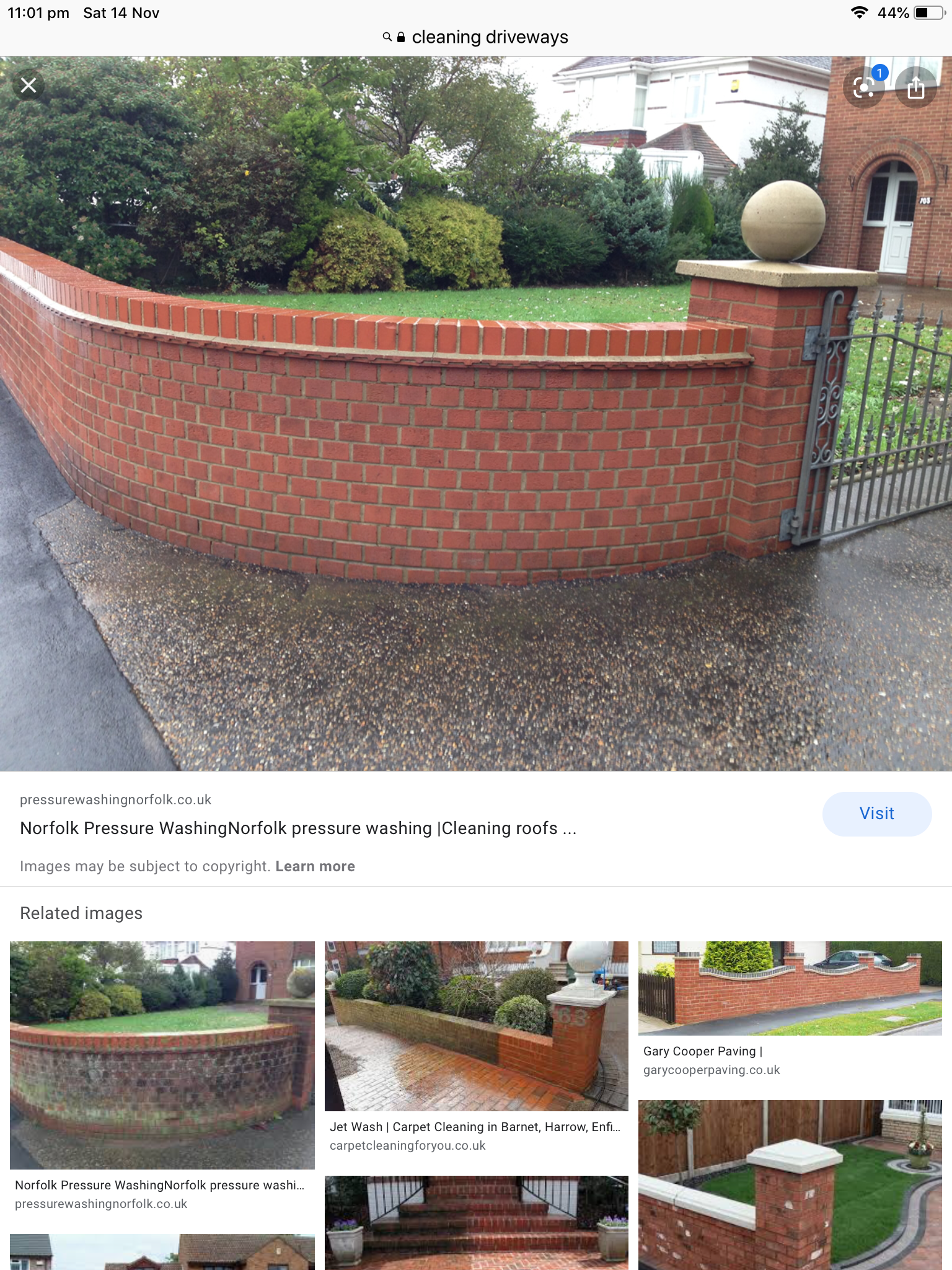 House exterior moss removal results